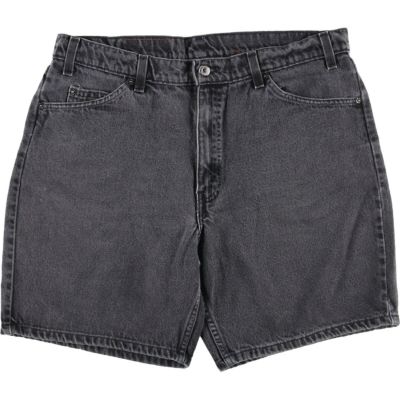 古着 90年代 Levi's 550ブラックデニムショーツメンズw33 古着 90年代 リーバイス Levi's 550 00レングス ブラックデニム