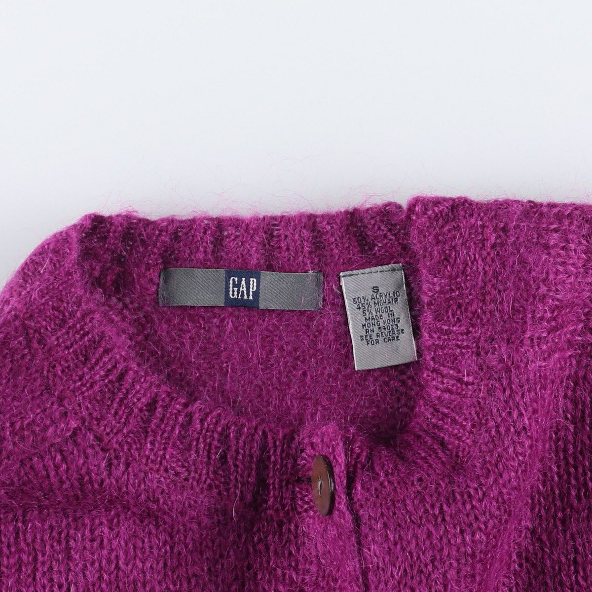 【古着】90s oldGAP モヘアカーディガン gap 古着 90年代 ギャップ GAP オールドギャップ アクリル×モヘアニット