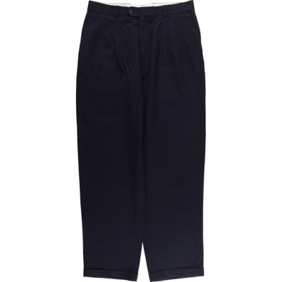 古着 PAZONI スリータック ウールパンツ スラックス イタリア製 メンズ