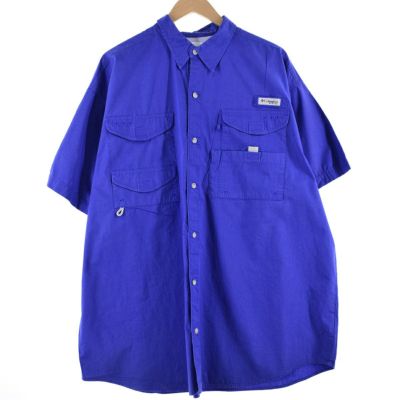 古着 HABIT 半袖 フィッシングシャツ メンズXL /eaa251479 【220529