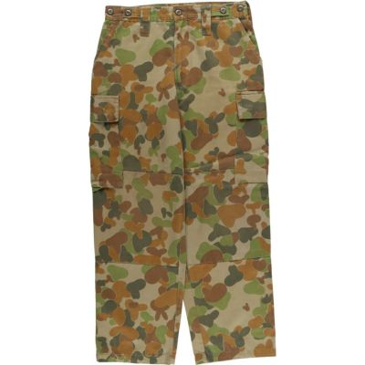 アーミーパンツ　ダックハンター　迷彩　古着 古着 オーストラリア軍 迷彩柄 ダックハンターカモ ミリタリー カーゴ