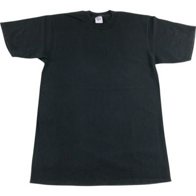 【短丈ボックス】90s JERZEES USA製 無地Tシャツ ブラック XL 短丈ボックス】90s JERZEES USA製 無地Tシャツ ブラック XL