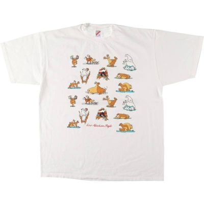 90s USA製 Jerzees ジャージーズ Youth Sports プリント Tシャツ