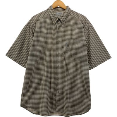 古着 00年代 コロンビア Columbia 半袖 ボタンダウン チェックシャツ メンズL相当 /eaa548671 【中古】 【250516】