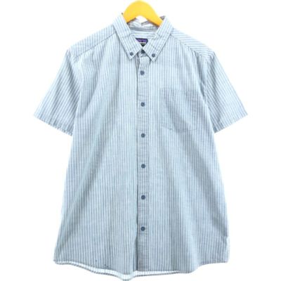 古着 00年代 パタゴニア Patagonia 52998S6 シアサッカー 半袖