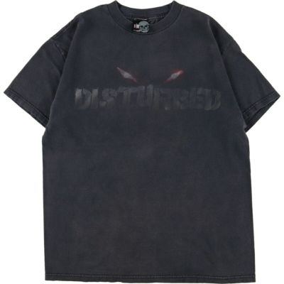 古着 00年代 ヘインズ Hanes DISTURBED ディスターブド 両面プリント