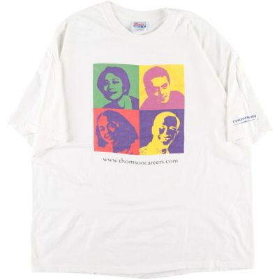 古着 PORT and COMPANY 両面プリント プリントTシャツ メンズXL