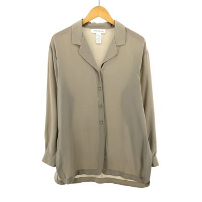 古着 ANN TAYLOR LOFT 長袖 シルクシャツ レディースM /eaa394734