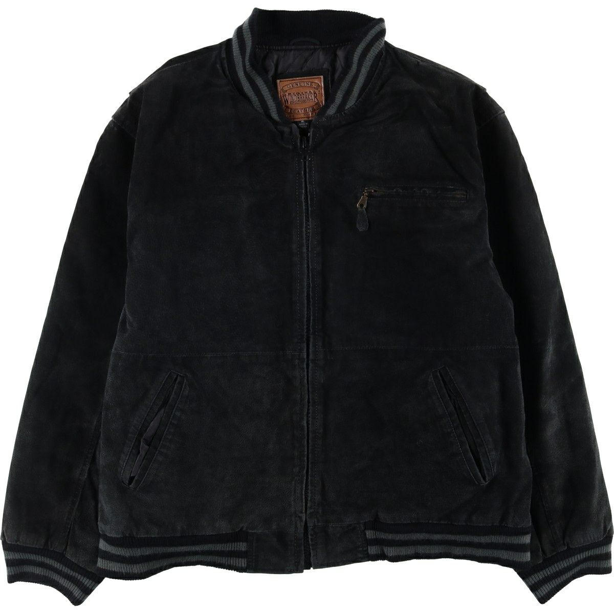 古着 ゲス Guess 中綿入り フェイクレザージャケット メンズXL相当