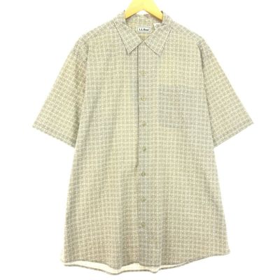 古着 90年代 エルエルビーン L.L.Bean 総柄 半袖 コットンシャツ メンズL ヴィンテージ /eaa452431 【中古】 【240531】 【SS2409_30%】