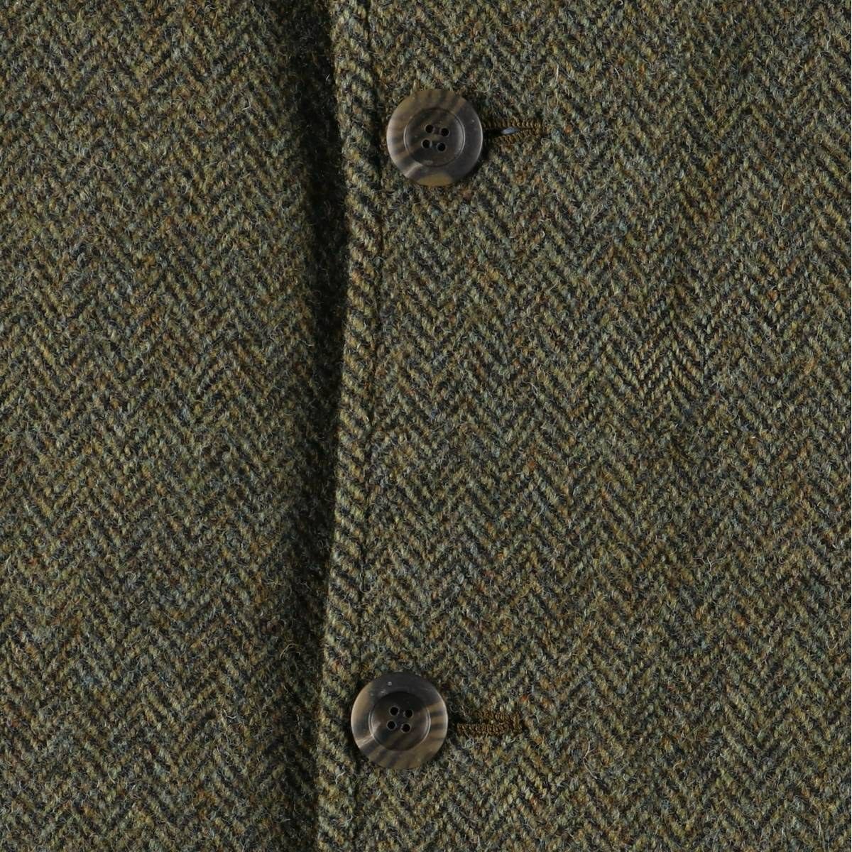 古着 60年代 Harris Tweed ハリスツイード ヘリンボーン ウールロング