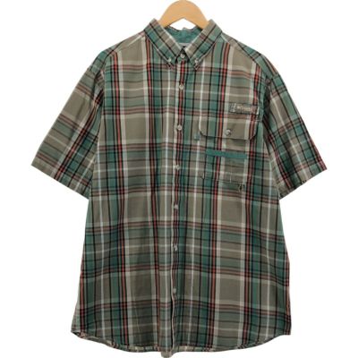 古着 コロンビア Columbia PHG チェック柄 半袖 フィッシングシャツ メンズL相当 /eaa550548 【中古】 【250518】