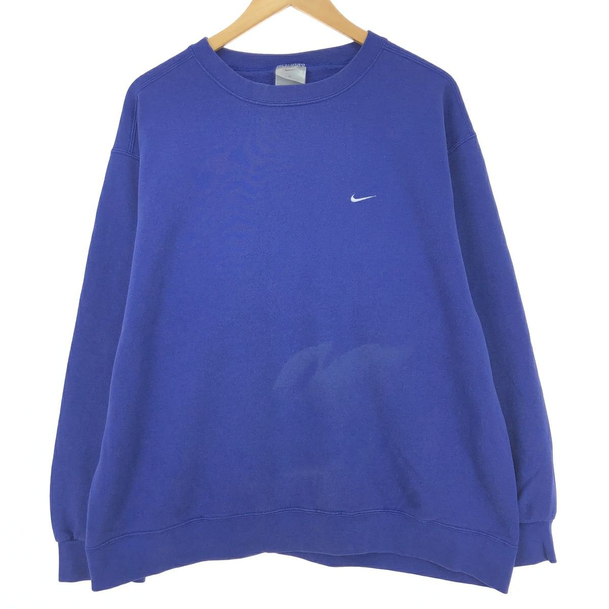 古着 80年代 ナイキ NIKE 紺タグ ツートン ワンポイントロゴスウェット