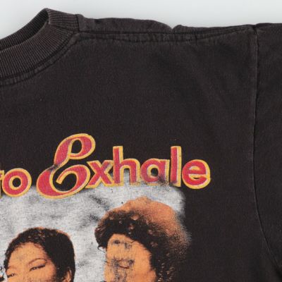 古着 90年代 WAITING TO EXHALE ため息つかせて WHITNEY HOUSTON ホイットニーヒューストン 映画 ムービーTシャツ  メンズL ヴィンテージ /eva001357 【中古】【N2307】【SV】【230704】