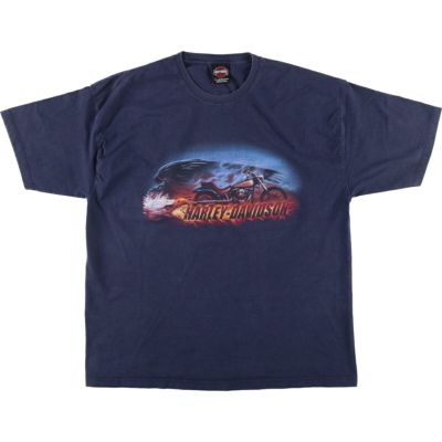 Harley Davidson - 古着 90年代 ハーレーダビッドソン 鷲柄 イーグル柄 モーターサイクル バイクTシャツ USA製 レディースXL相当 ヴィンテージ /eaa485550 Harley Davidson - 古着 90年代 ハーレーダビッドソン Harley