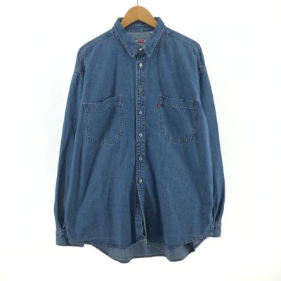 古着 リーバイス Levi's 長袖 ボタンダウンデニムシャツ メンズL