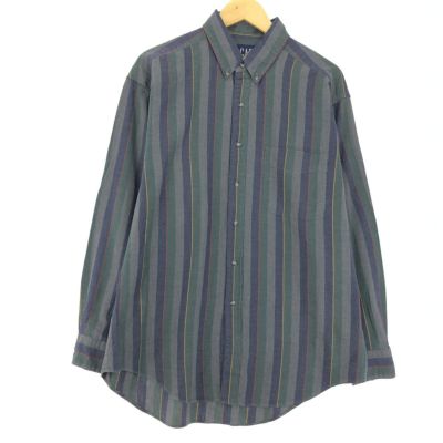 古着 90年代 ギャップ GAP オールドギャップ 長袖 ボタンダウンストライプシャツ メンズL ヴィンテージ /eaa452226 【中古】 【240531】 ss2501_10
