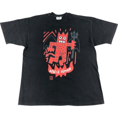 古着 90年代 PYLONES PARIS DEDE LE DEMON プリントTシャツ フランス製 メンズXL相当 ヴィンテージ /eaa549971 【中古】 【250518】