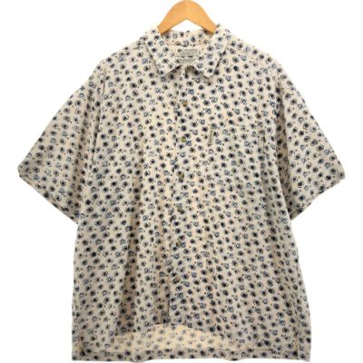 古着 90年代 コロンビア Columbia 総柄 半袖 レーヨンシャツ スリランカ製 L メンズL相当 ヴィンテージ /eaa549775 【中古】 【250518】