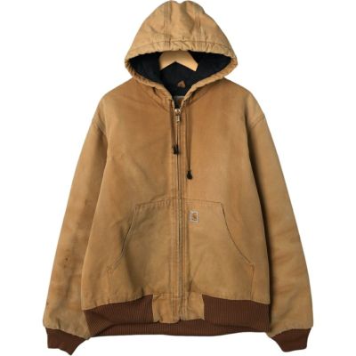 古着 カーハート Carhartt アクティブジャケット ダックフルジップパーカー USA製 メンズL相当 /eaa550108 【中古】 【250518】 【NL2503】 【SS2509_10】