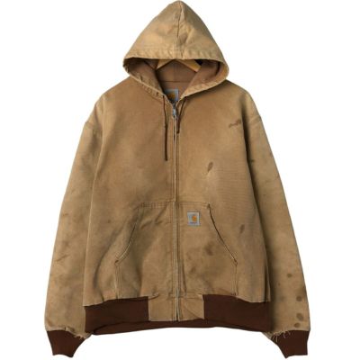 古着 カーハート Carhartt アクティブジャケット ダックフルジップパーカー USA製 メンズXXL相当 /eaa550109 【中古】 【250518】 【NL2503】 【SS2509_10】