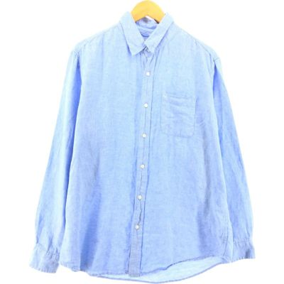 古着 90～00年代 エルエルビーン L.L.Bean SLIGHTLY FITTED 長袖 リネンシャツ メンズL相当 ヴィンテージ /eaa549385 【中古】 【250517】