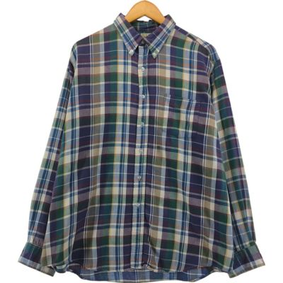 古着 60年代 エルエルビーン L.L.Bean 筆記体タグ タータン