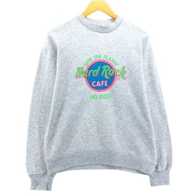 古着 90年代 SANTEE HARD ROCK CAFE ハードロックカフェ オーランド アドバタイジング スウェットシャツ トレーナー USA製 メンズL相当 ヴィンテージ /eaa502394 【中古】 【241117】