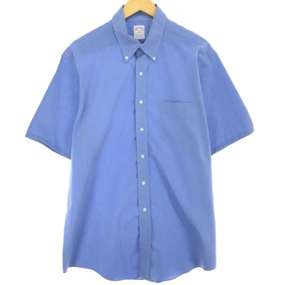 古着 ブルックスブラザーズ Brooks Brothers 346 半袖 ボタンダウンシャツ メンズXL /eaa452558 【中古】 【240601】 【SS2409_30%】