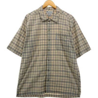 古着 90～00年代 コロンビア Columbia 半袖 ボタンダウン チェックシャツ メンズM相当 ヴィンテージ /eaa548681 【中古】 【250518】