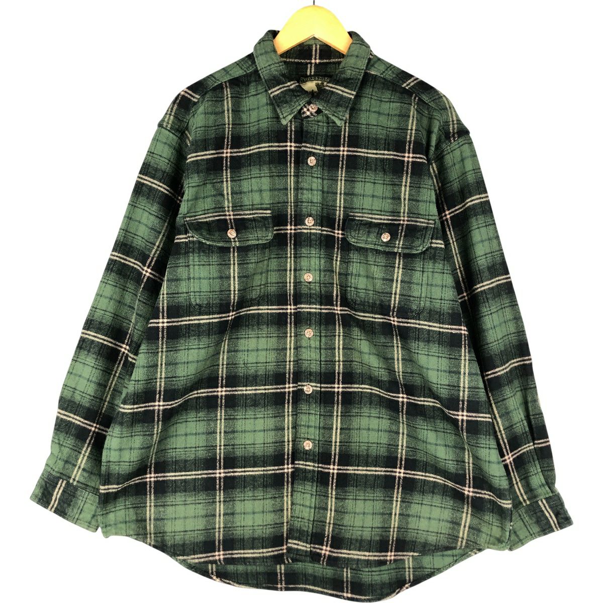 古着 フィールドアンドストリーム FIELD&STREAM オンブレチェック 長袖