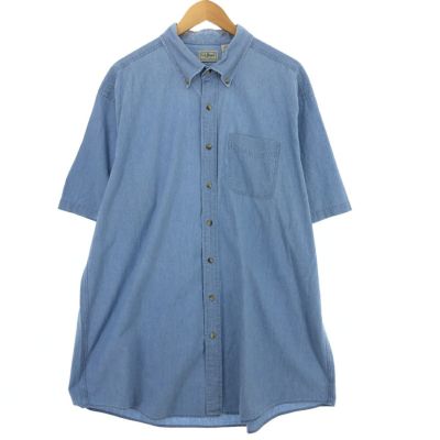 古着 エルエルビーン L.L.Bean ボタンダウン 半袖 シャンブレーシャツ メンズXL /eaa450495 【中古】 【240601】 【SS2409_30%】