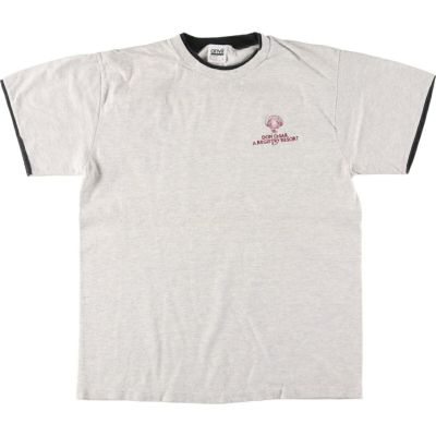 古着 90年代 アンビル Anvil レイヤードネック 刺繍Tシャツ USA製 メンズL ヴィンテージ /eaa432814 【中古】 【240601】 【SS2409_30%】