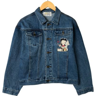 ベティ・ブープ刺繍デニムジャケット THE BRAVE-MAN × BETTY BOOP ザ・ブレイブマン ベティ・ブープ