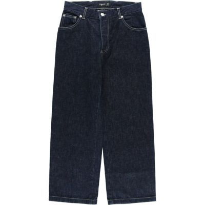 ワンピなど最旬ア！ アニエスベー 古着 agnes フランス製 ストレートデニムパンツ b. パンツ