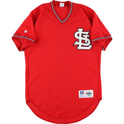 665cm肩幅SAXON MLB ST. LOUIS CARDINALS セントルイスカージナルス ゲームシャツ ベースボールシャツ メンズXXL /eaa326121