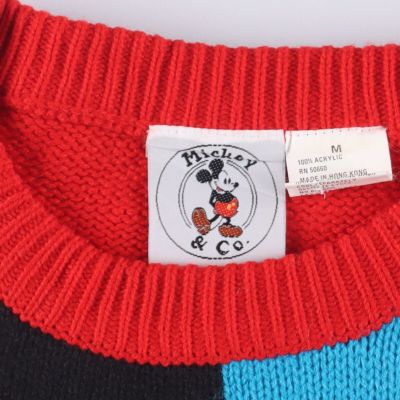 古着 Mickey＆Co. MINNIE MOUSE ミニーマウス アクリルニットセーター