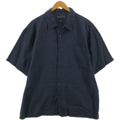 古着 Country Club 総柄 半袖 オープンカラー シャツ ボックス