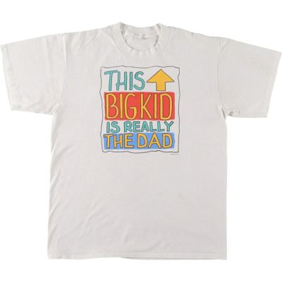 古着 90年代 メッセージプリントTシャツ メンズM ヴィンテージ /eaa453130 【中古】 【240602】 【SS2409_30%】