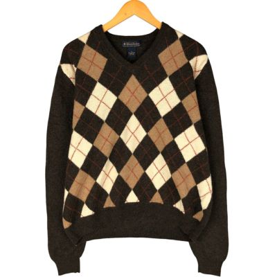 90s 00s ヴィンテージ エルメス コットンニット ベスト XL アーガイル 90s 00s ヴィンテージ エルメス コットンニット ベスト XL アーガイル