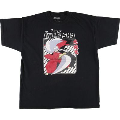 古着 00年代 INUYASHA 犬夜叉 キャラクタープリントTシャツ