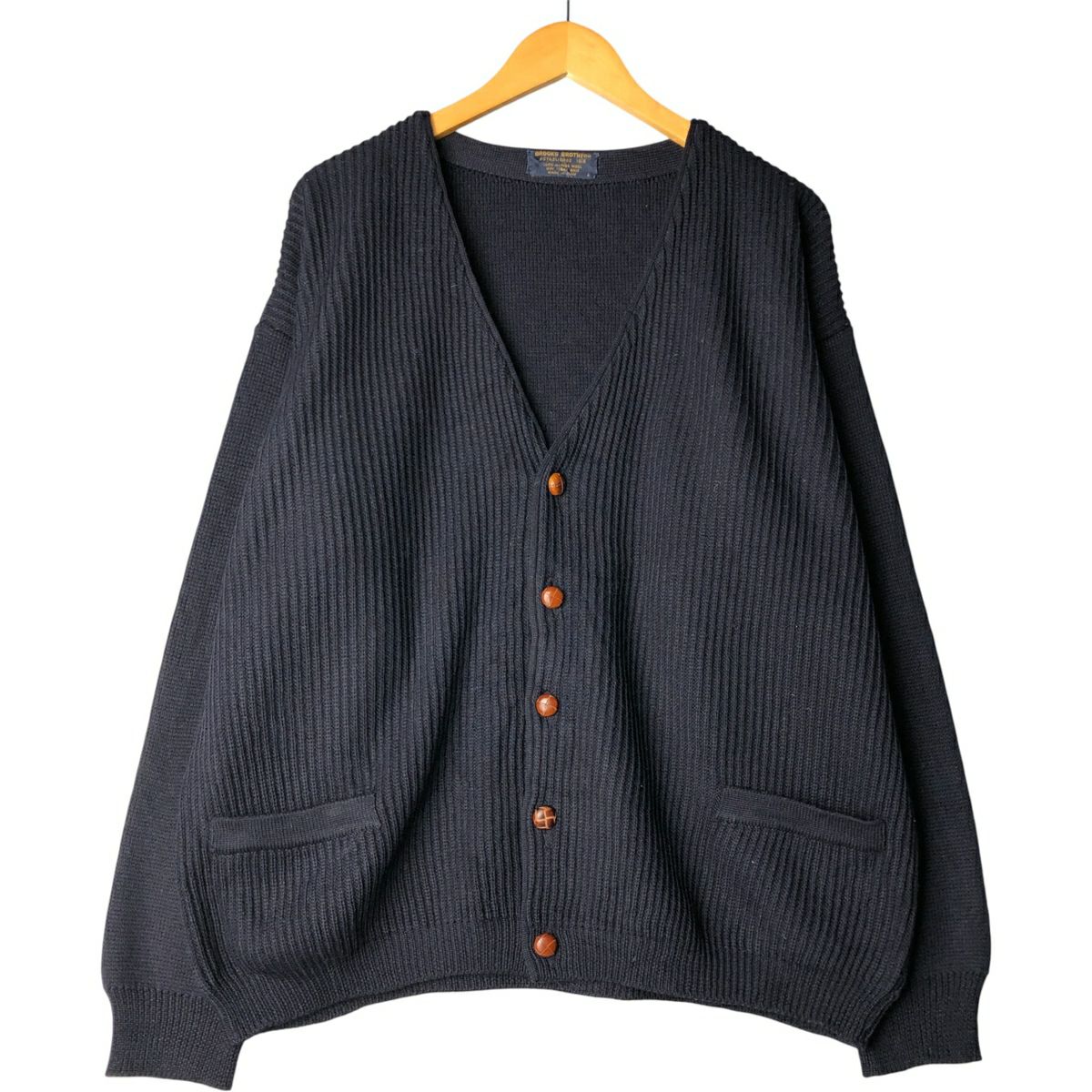 80s brooks brothers ブルックスブラザーズウール カーディガン 古着 80年代 ブルックスブラザーズ Brooks Brothers ウールニット