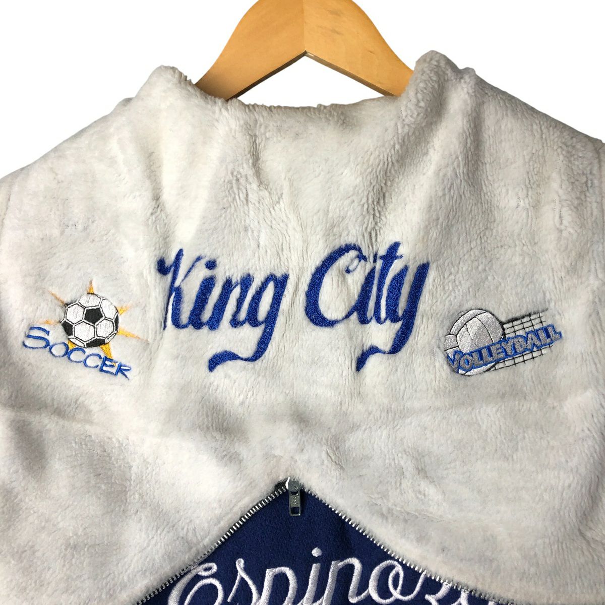 古着 80年代 TROPHY JACKETS フード付き セーラーカラー 中綿入り