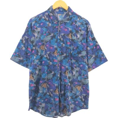 古着 ～90年代 タウンクラフト TOWN CRAFT 総柄 半袖シャツ USA