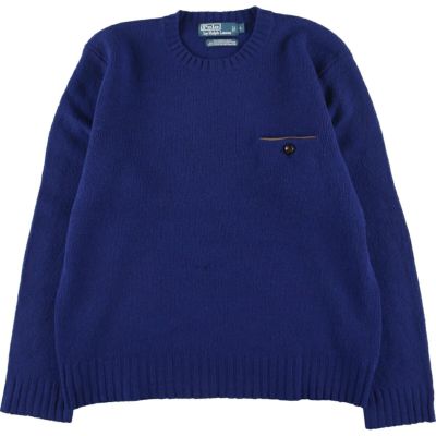 古着 トミーヒルフィガー TOMMY HILFIGER チルデンニット コットン