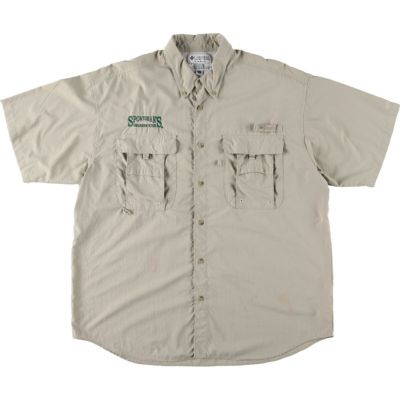 古着 コロンビア Columbia PFG UPF30+ 長袖 ボタンダウン