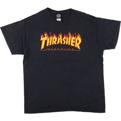 古着 スラッシャー THRASHER ファイヤーパターン サーフ スケートTシャツ メンズL相当 /eaa529231 【中古】 【250520】