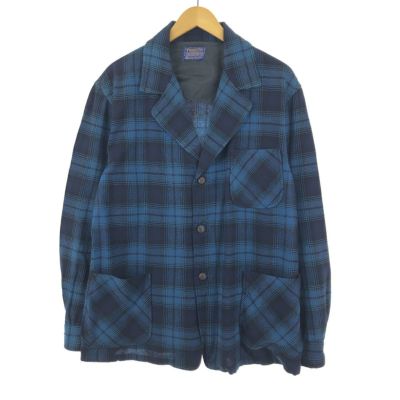 グリーン系緑色ブルー系青色柄70年代 ペンドルトン PENDLETON チェック