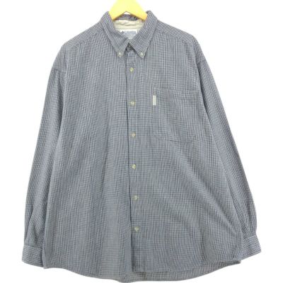 Columbia コロンビア 長袖 チェックシャツ メンズXL 古着