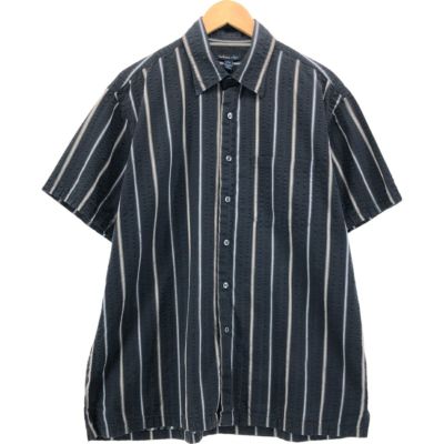 古着 VAN HEUSEN チェック柄 半袖 レーヨンシャツ メンズXXL